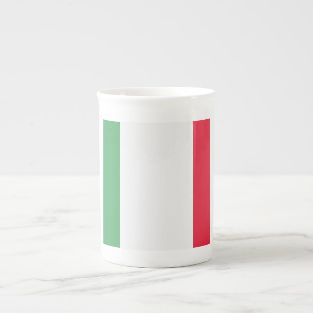 Caneca De Porcelana Itália Flag Emblem (Frente)