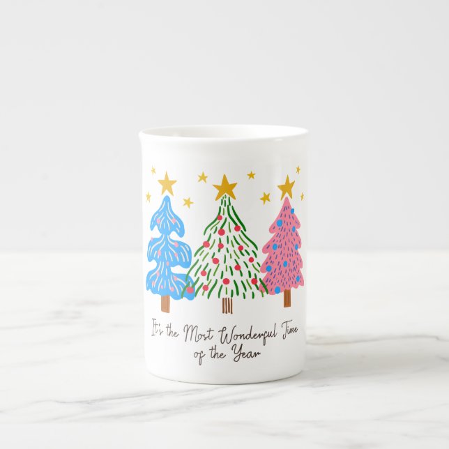 Caneca De Porcelana It's The Most Wonderful Time Christmas  (Frente)