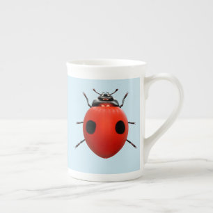 Caneca De Porcelana Joaninha Sortuda