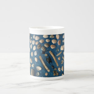 Caneca De Porcelana Kaffeetasse com concha motivo expressamente