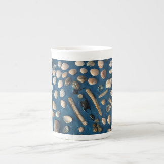 Caneca De Porcelana Kaffeetasse com concha motivo expressamente