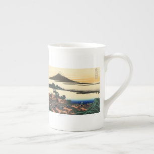 Caneca De Porcelana Katsushika Hokusai Dawn na província de Kai