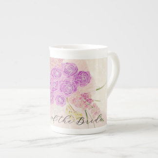Caneca De Porcelana La Boca Beijo Dourado buquê Mãe da Noiva