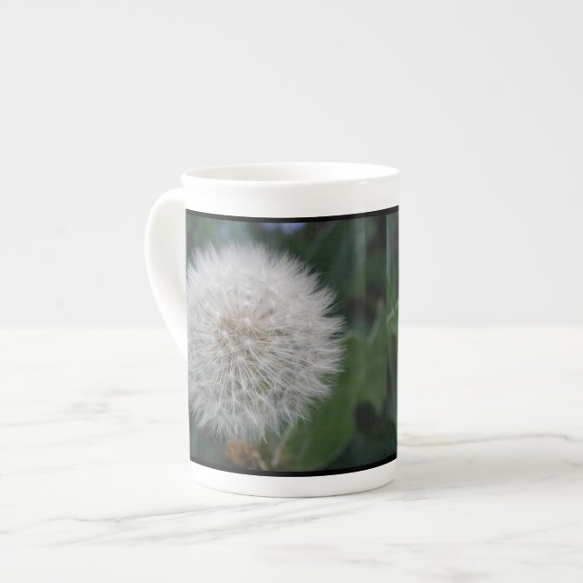 Caneca De Porcelana Lâmina de Dandelion (Frente Esquerda)