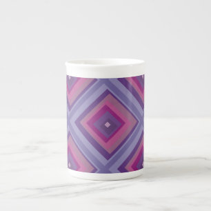 Caneca De Porcelana lavanda de campo púrpura jazidas padrão de diamant