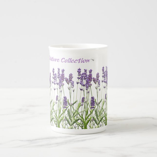 Caneca De Porcelana Lavanda Osso China Mug (Frente)