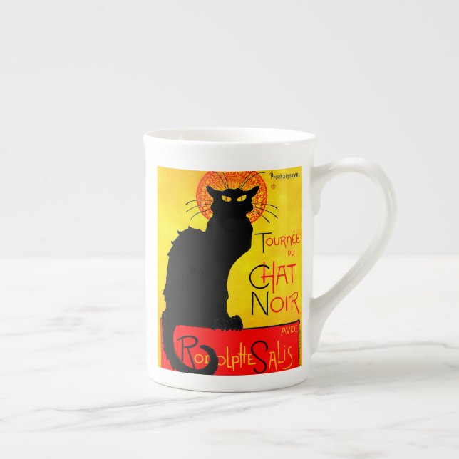 Caneca De Porcelana Le Chat Noir Vintage (Direita)