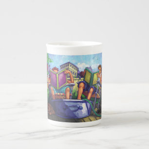 Caneca De Porcelana Leitura de Verão