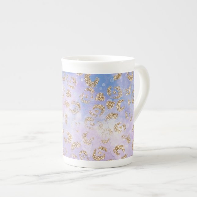 Caneca De Porcelana Leopardo - Série Paint Design 3 (Frente Esquerda)