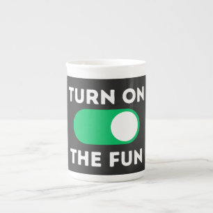 Caneca De Porcelana Ligue a diversão