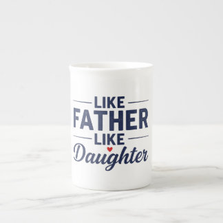 Caneca De Porcelana Like Father Like Daughter Text Design