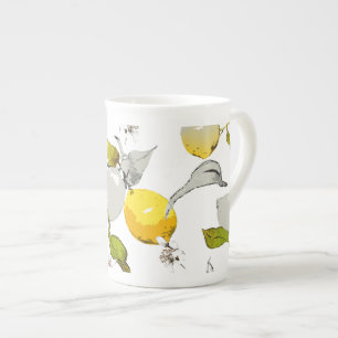 Caneca De Porcelana Limões aquarela 20