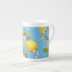 Caneca De Porcelana Limões de aquarelas 26
