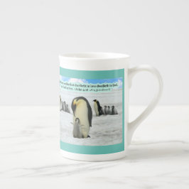 Caneca De Porcelana Linda Escritura Penguin 1 John 4:16