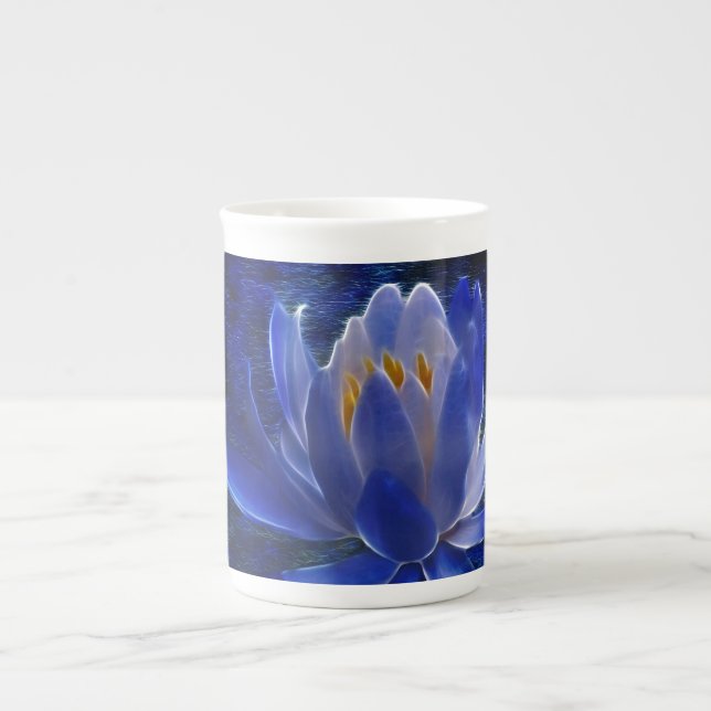 Caneca De Porcelana Linda flor de Lotus (Frente)