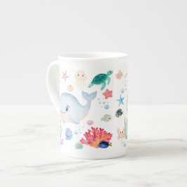 Caneca De Porcelana Lindo Debaixo Da Água