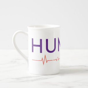 Caneca De Porcelana Linha de vida dos direitos humanos