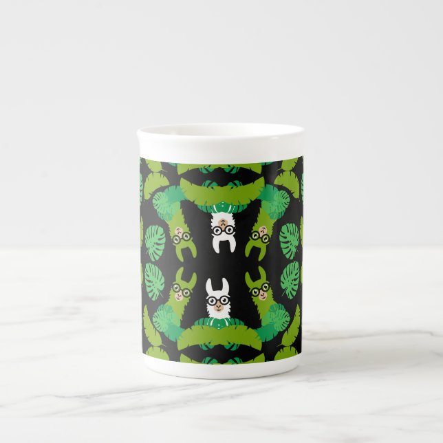 Caneca De Porcelana Llama Themed Impressão (Frente)