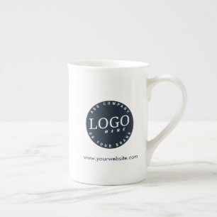 Caneca De Porcelana Logotipo Personalizado de Negócios Modernos Simple