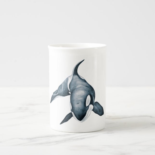 Caneca De Porcelana Lone Orca (Frente)