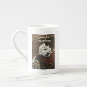 Caneca De Porcelana Lounging Westie em Sofa