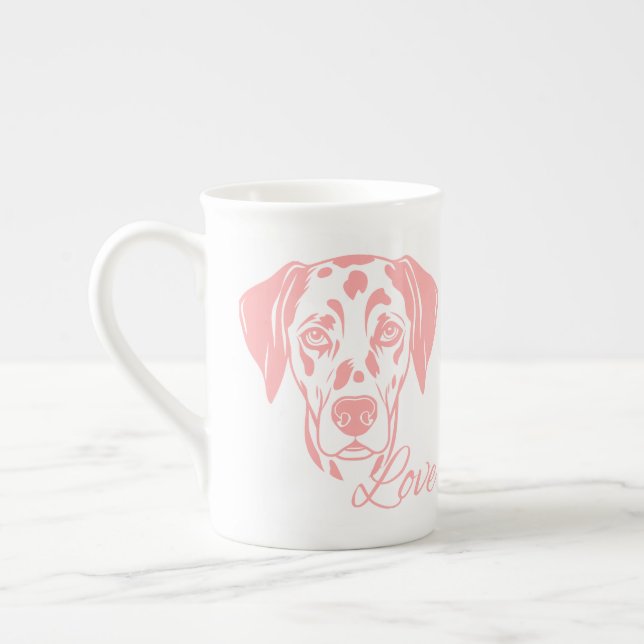 Caneca De Porcelana Love Dalmata (Esquerda)
