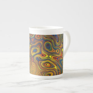 Caneca De Porcelana Maçãs Loucas Ossos Ossos Da China Tumg, Design Abs