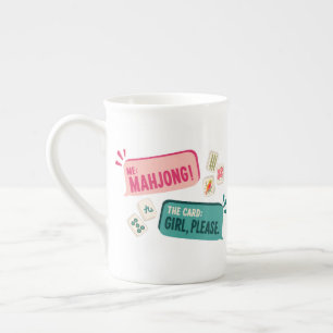 Caneca De Porcelana Mahjong Mug–Me: Mahjong! The Card: Girl, Please.