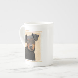 Caneca De Porcelana Manchester Terrier Pintura Original