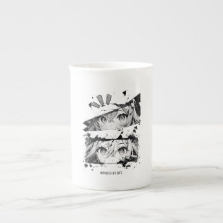 Caneca De Porcelana Manga Is My Life Anime Eyes Glitch Art