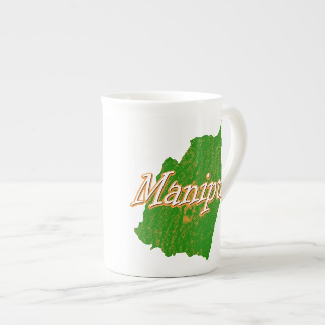 Caneca De Porcelana Manipur (Frente Esquerda)