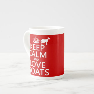 Caneca De Porcelana Mantenha a calma e ame cabras