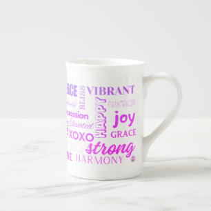 Caneca De Porcelana Mantra I AM Inspirational High Vibe Words