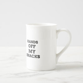 Caneca De Porcelana Mãos longe dos meus lanches
