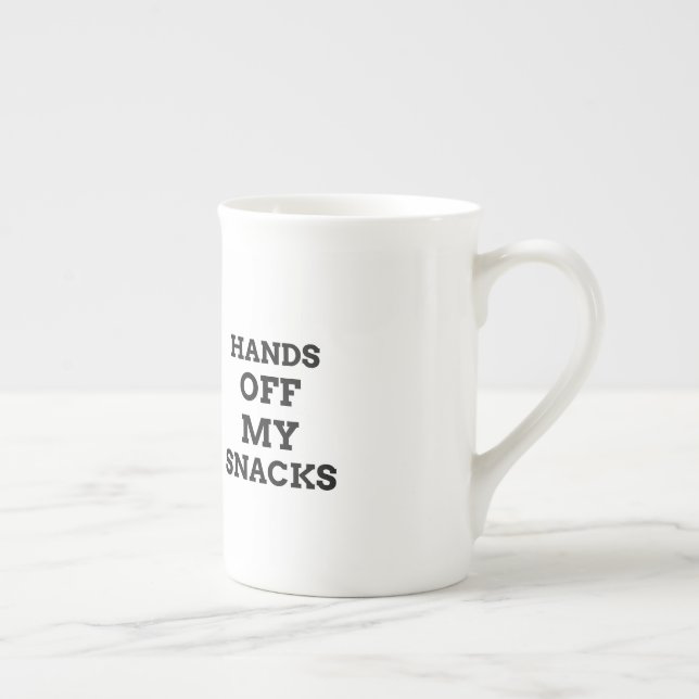 Caneca De Porcelana Mãos longe dos meus lanches (Direita)