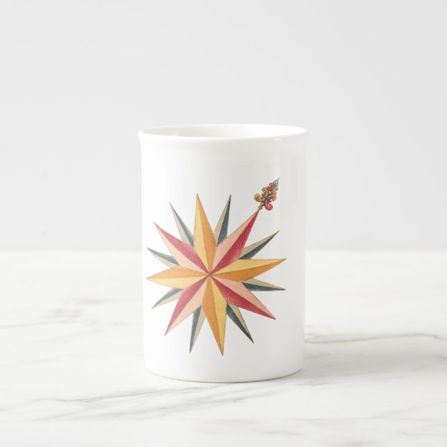 Caneca De Porcelana mapas de Norway - trondheim 1761 (Frente)