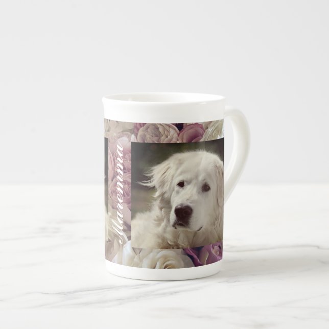Caneca De Porcelana Maremma peony Specialty Mug (Frente Esquerda)