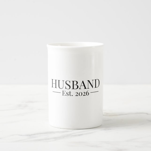Caneca De Porcelana Marido Estabelecido 2026 (Frente)
