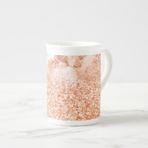 Caneca De Porcelana Mármore-brilhante cor-de-rosa-rosa-rosa mic