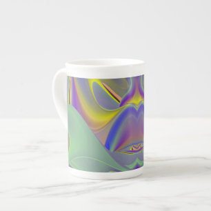 Caneca De Porcelana Mau Rosto, Abstrato 3D Arco Arco Arco Espresso
