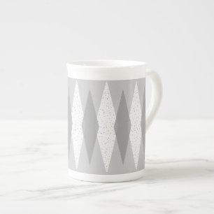 Caneca De Porcelana Meio século Moderno Argyle Bone China Mug