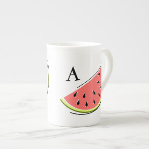 Caneca De Porcelana Melancia 2 Monograma