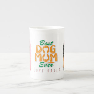 Caneca De Porcelana Melhor Mãe de Cachorro de Todos os Tempos 2 Arco