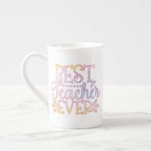 Caneca De Porcelana Melhor Professora Do Mundo