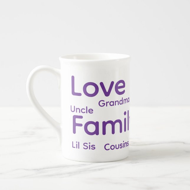 Caneca De Porcelana Merry Christmas Family Love Friends (Esquerda)