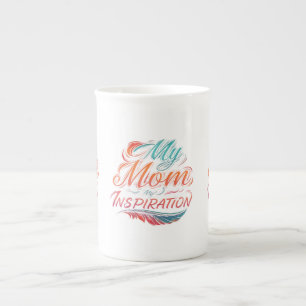 Caneca De Porcelana Minha mãe, minha inspiração - Design de Mug Chinês