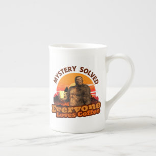 Caneca De Porcelana Mistério Resolvido Todos Amam Café Bigfoot Engraça