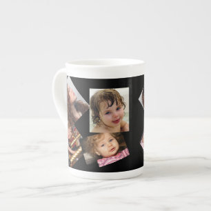 Caneca De Porcelana Modelo de quatro imagens