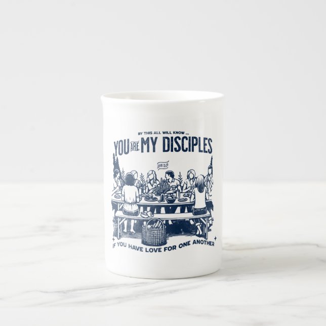 Caneca De Porcelana Modern Christian Cup with inspiring Bible verse (Frente)