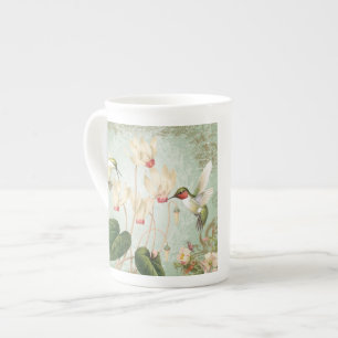 Caneca De Porcelana Modern Vintage - Aves Humm Francesas